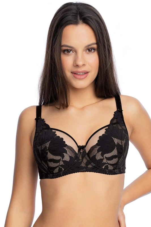 Polovyztužená podprsenka s krajkou model 173364 Gaia