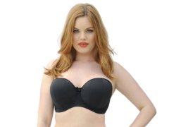 Podprsenka s kosticí Luxe Strapless CK2601-1 černá - Curvy Kate