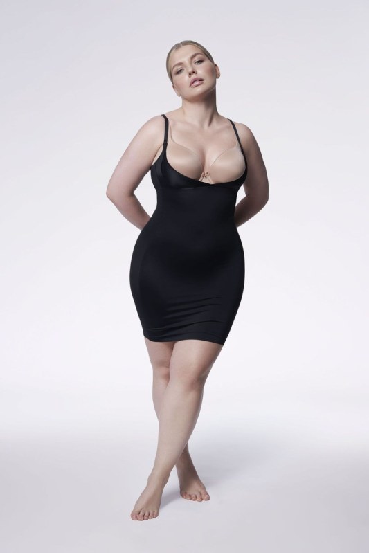 Dámská spodnička pod poprsí SHAPEWEAR 222 Černá - Dámské spodní prádlo spodnička