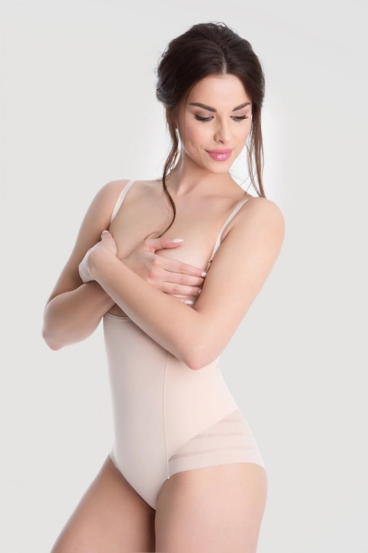 Stahovací body 119 béžová - Julimex