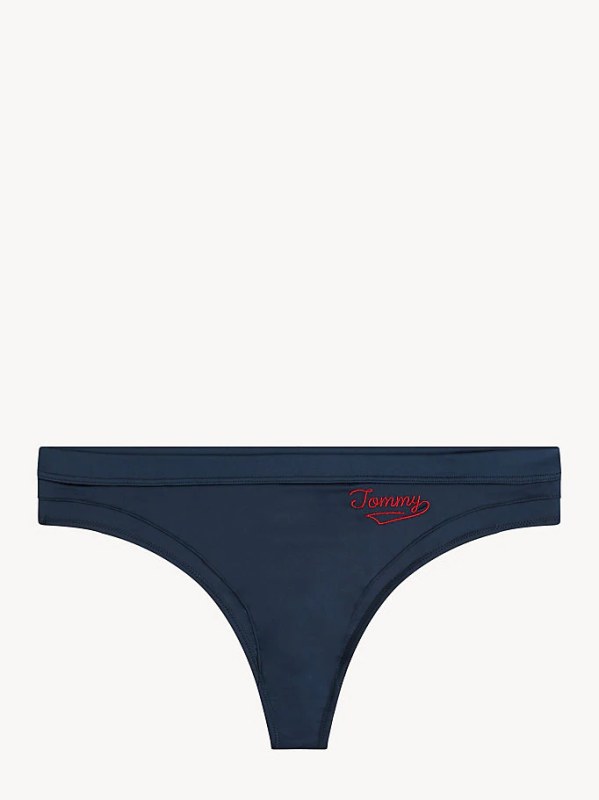 Tanga UW0UW01867-416 modrá - Tommy Hilfiger - Dámské spodní prádlo tanga
