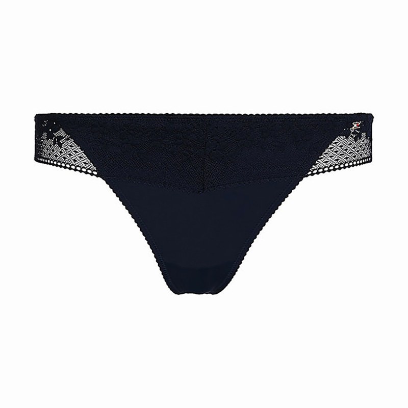Dámská tanga Ditsy Lace UW0UW03815-DW5 - Tommy Hilfiger Dámská tanga Ditsy Lace UW0UW03815-DW5 - Tommy Hilfiger - Dámské spodní prádlo tanga