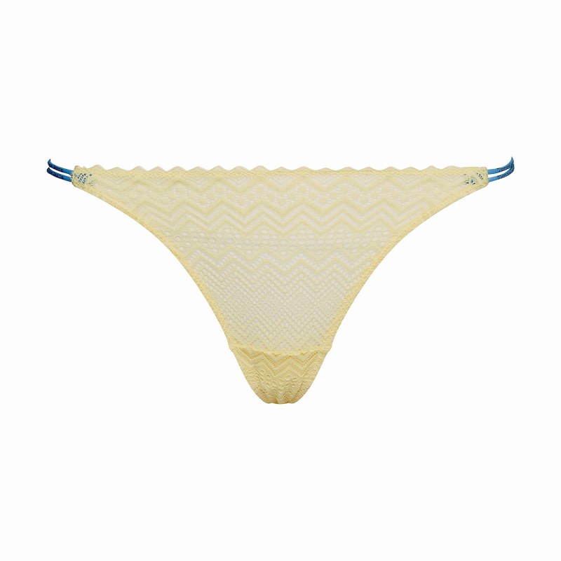 Dámská tanga TJ Essential UW0UW04201-ZGC - Tommy Hilfiger - Dámské spodní prádlo tanga