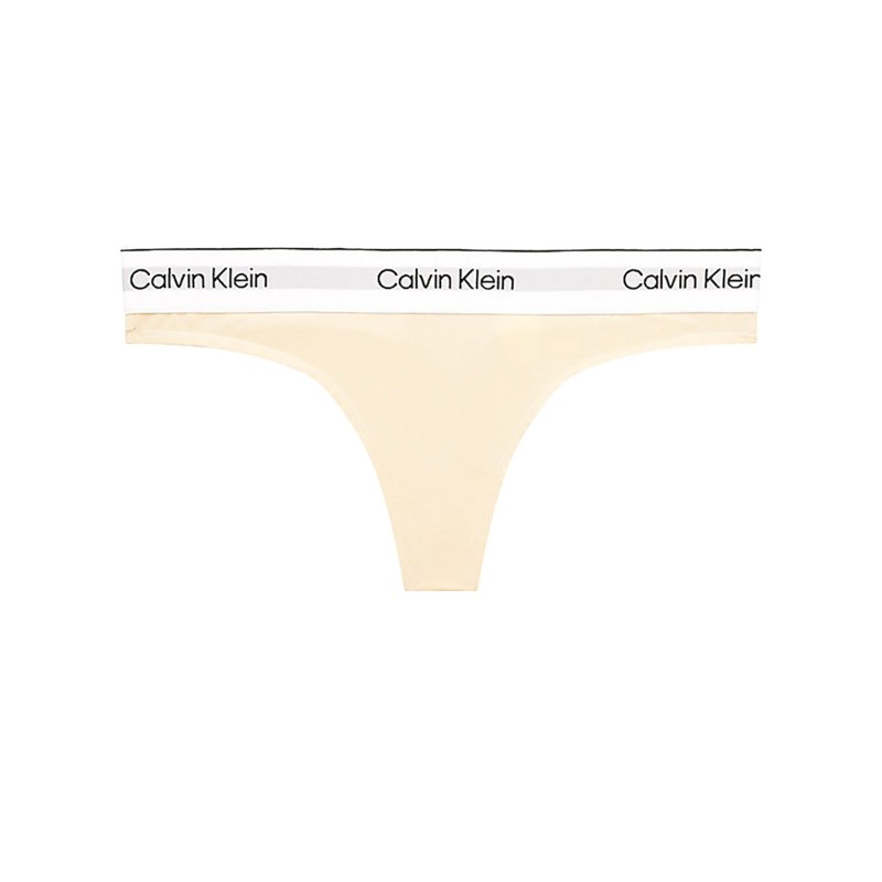 Dámská tanga Modern Cotton Nat QF7050E-ACK - Calvin Klein Dámská tanga Modern Cotton Nat QF7050E-ACK - Calvin Klein - Dámské spodní prádlo tanga