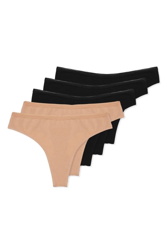 Dámská tanga 5 pack 41657 Alesia - HENDERSON - Dámské spodní prádlo tanga