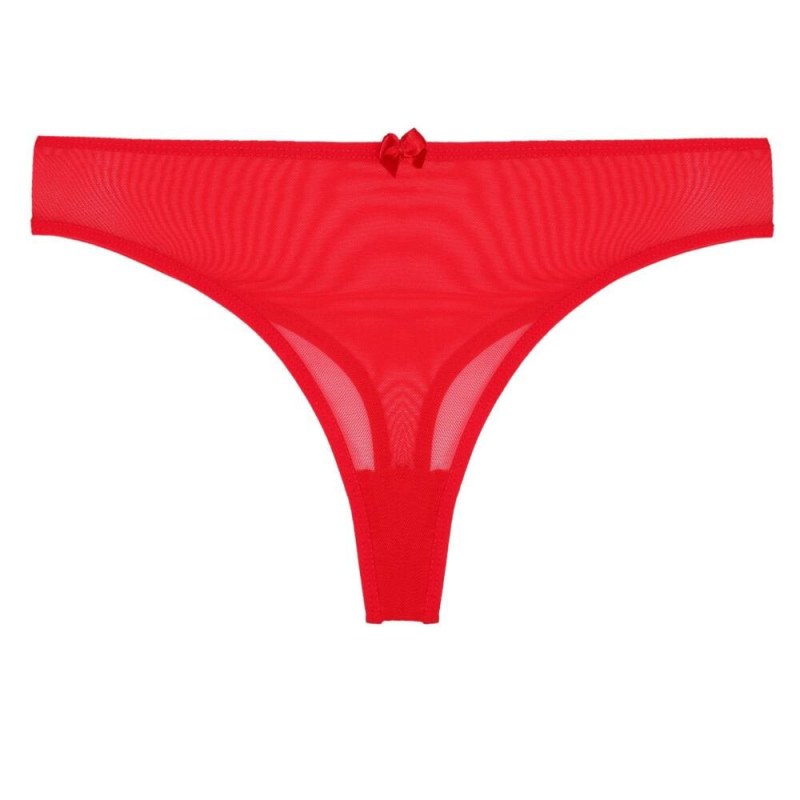 Tanga BDM451-045 červená - Dámské spodní prádlo tanga