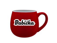 Keramický hrníček Babička (obrys) 300 ml červený - Giftela