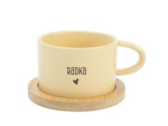 Radka - žlutý hrníček makronka 200 ml