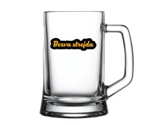 Bezva strejda - pivní sklenice 0,5 l