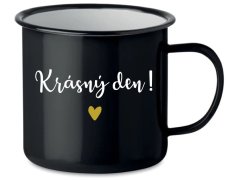 HRNEK KRÁSNÝ DEN! - černý plecháček 350 ml