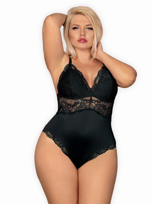 Dokonalé body 810 - TED black XXL - Obsessive - Erotické prádlo body