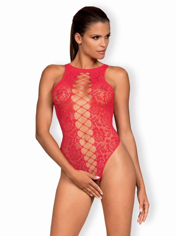 Žhavé body B120 teddy red - Obsessive Žhavé body B120 teddy red - Obsessive - Erotické prádlo body