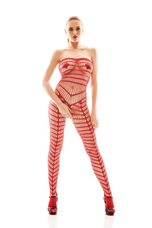 Bodystocking Orica Red - Anais - Erotické prádlo body