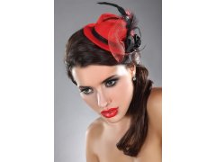 LivCo Corsetti Fashion Mini Top Hat Model 17 Red