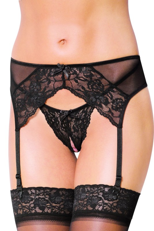 Dámský podvazkový pás 3317 black - SOFTLINE COLLECTION - Erotické prádlo doplňky produkty pro ženy