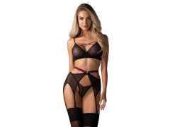 Dámský sexy set Novenes 3-Pcs Set černý - Obsessive