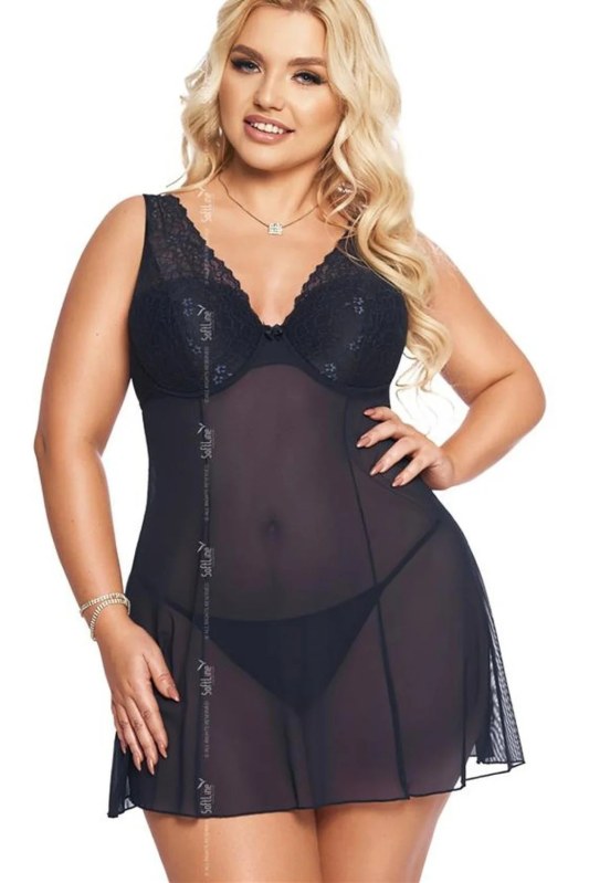 Dámská sexy souprava Berta Černá - SoftLine - Erotické prádlo komplety a&nbsp;sety