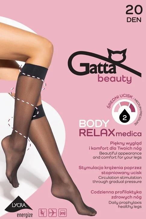 Podkolenky Gatta Body RELAX medica 20 den Podkolenky Gatta Body RELAX medica 20 den - Erotické prádlo punčochové zboží