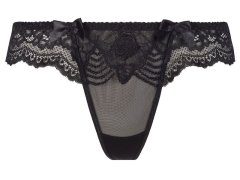 Dámské sexy tanga V-8628 Černá - Axami