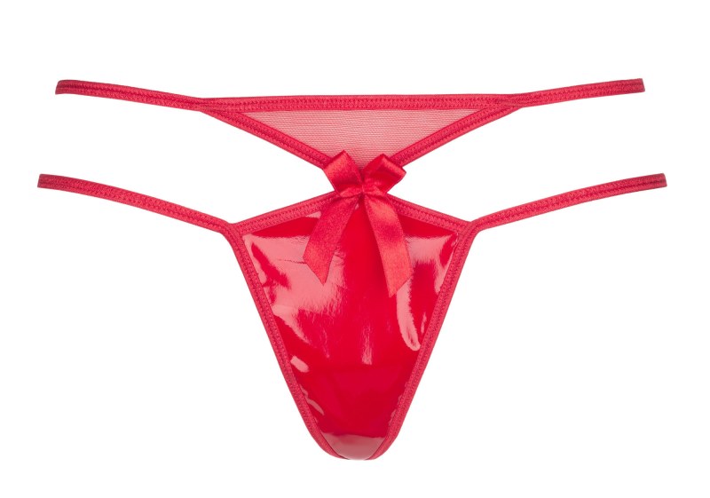 Dámské sexy tanga Plus Size V-8728 Červená - Axami Dámské sexy tanga Plus Size V-8728 Červená - Axami - Erotické prádlo tanga