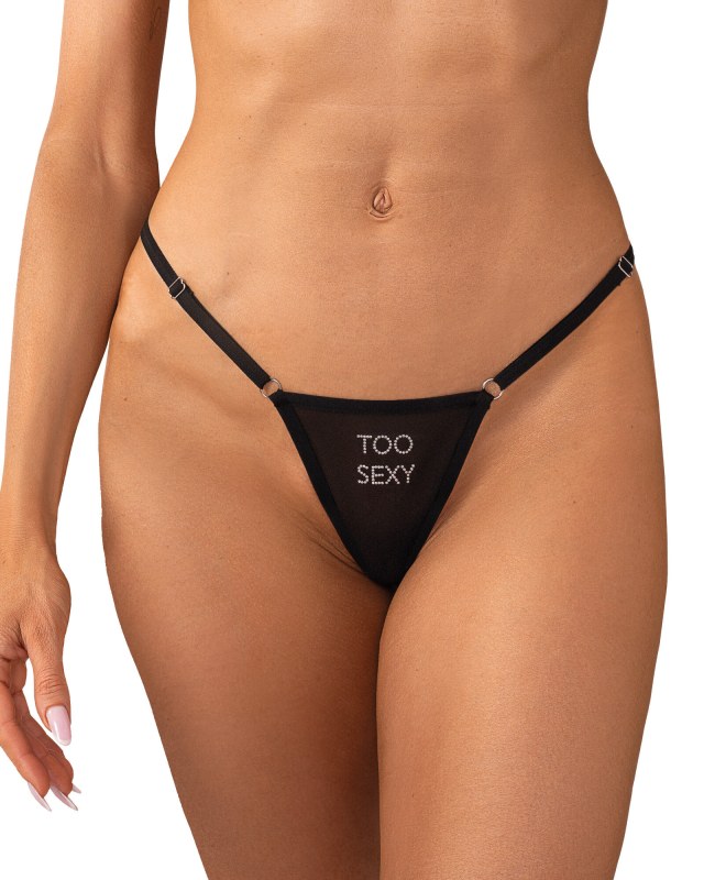 Dámská sexy tanga Violami Sexy černé - Obsessive