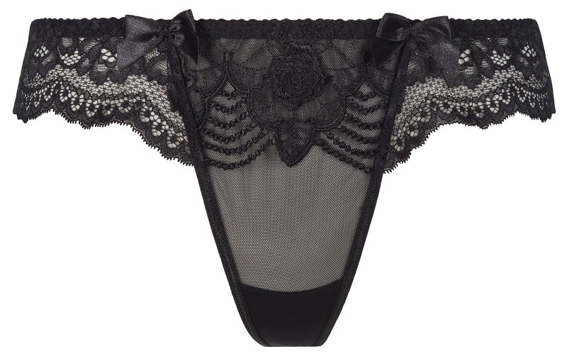 Svůdná tanga V-8628 černá - Axami - Erotické prádlo tanga