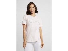 Dámský pyžamový top QS6105E-2NT růžová - Calvin Klein