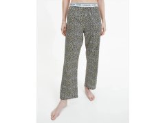 Dámské pyžamové kalhoty QS6433E - V4L Fialová se zvířecím vzorem - Calvin Klein