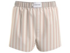 Dámské pyžamové šortky QS6892E FRN proužky - Calvin Klein