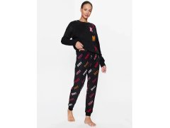 Dámské pyžamo YI2822686F černé se vzorem - DKNY