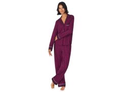 Dámské pyžamo YI2922684F 501 fialová vzor - DKNY