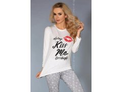 Pyžamo Sweet Kiss 109 Ecru-grey - LivCo Corsetti