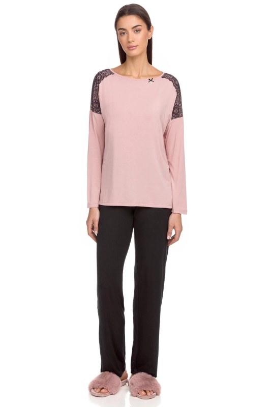 Vamp - Dvoudílné dámské pyžamo 15207 - Vamp pink zephyr xxl