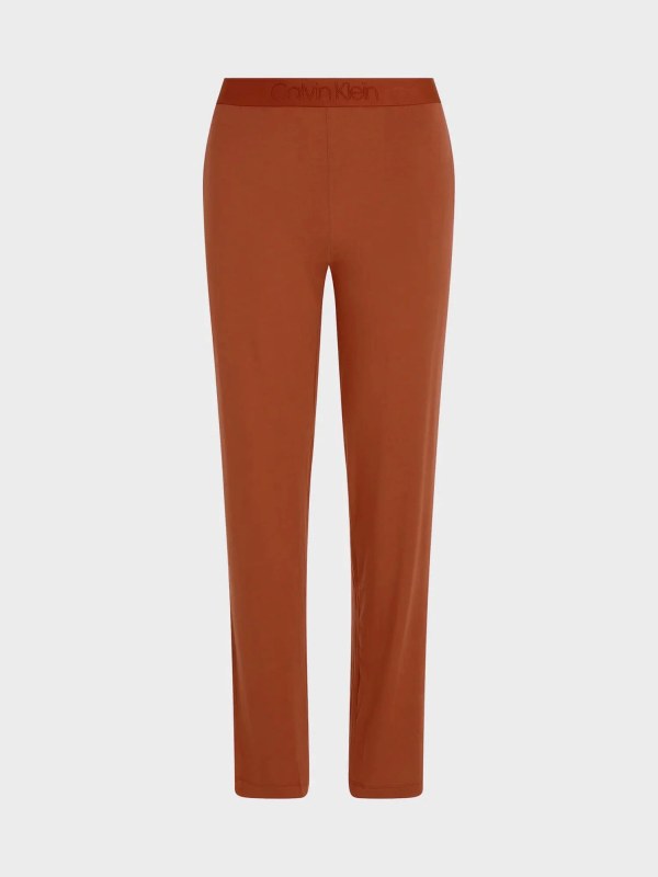 Dámské pyžamové kalhoty SLEEP PANT 000QS7007E GCU karamelová - Calvin Klein