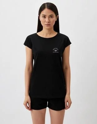 Dámské pyžamo 164794 4R223 00020 černé - Emporio Armani - Noční prádlo Dámská pyžama