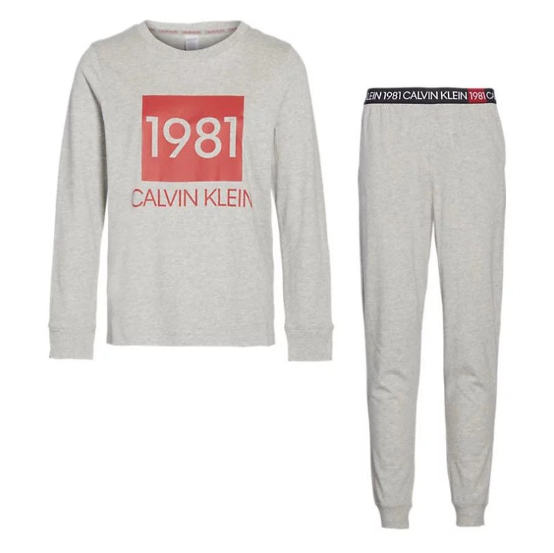 Dámský pyžamový set QS6347E-020 - Calvin Klein