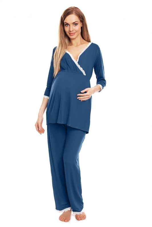Těhotenská pyžama s&nbsp;krajkou model 132599 PeeKaBoo