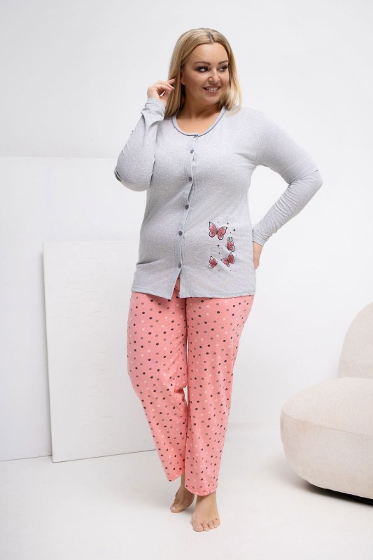 Pohodlná pyžama pro plnoštíhlé model 223305 Forever Pink
