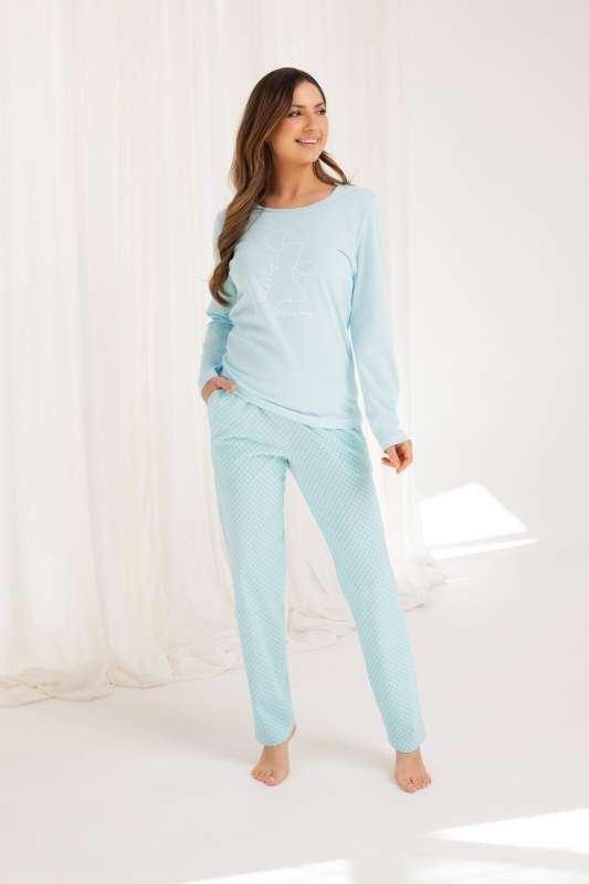Pyžamo Regina 704 long/r 2XL-3XL Z25/26 dámské - Noční prádlo Dámská pyžama
