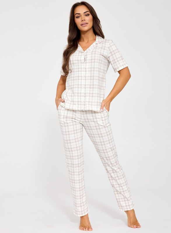 Pyžamo Cornette 879/342 Holly kr/r S-2XL rozepínací