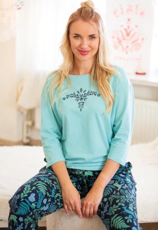Pyžamo Key LNS 727 B26 dlouhé rukávy, velikosti S–XL