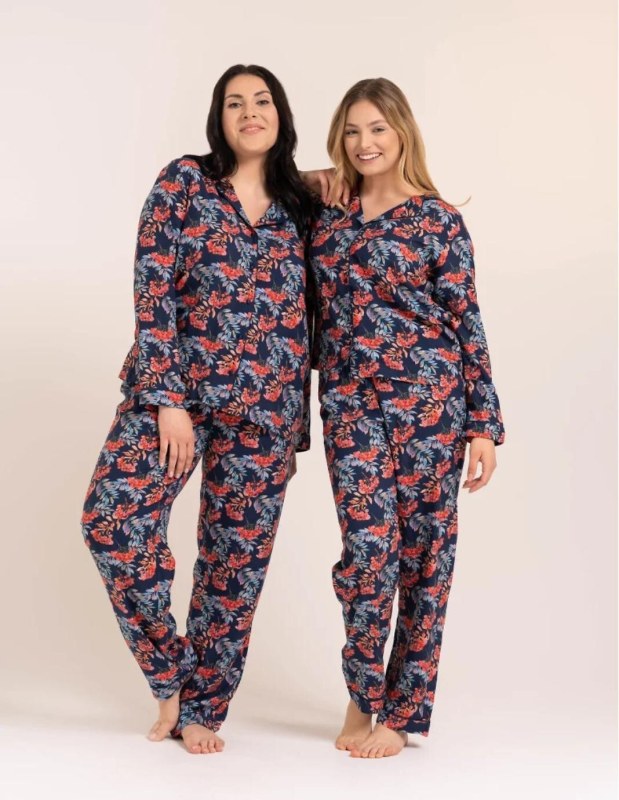Pyžamo Moraj PDD4900-029 dlouhé rukávy, velikosti S–3XL - Noční prádlo Dámská pyžama