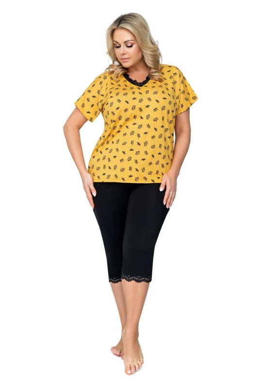 Pyžamo Queen 3/4 Plus Size - Donna