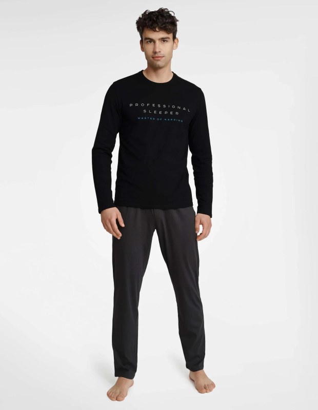 Pyžamo Insure 40963-99X Black/Dark Grey - Henderson