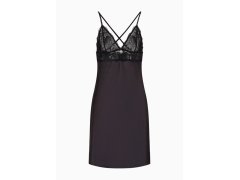 Dámská noční košilka 164716 3F206 00020 černá - Emporio Armani