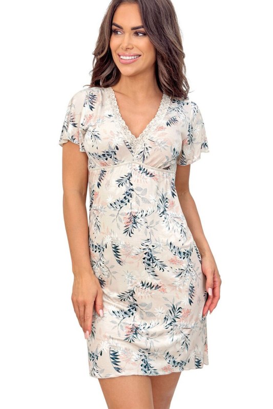 Noční košilka s květinovým vzorem model 228608 Donna
