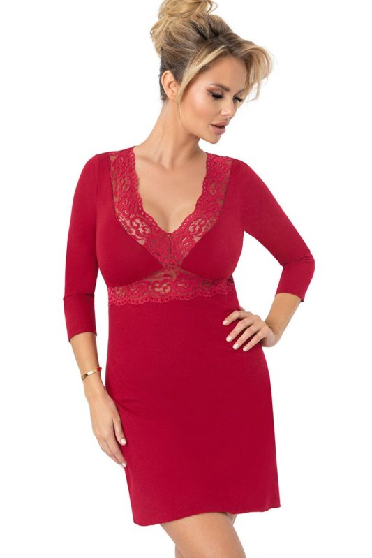Noční košilka s krajkou model 228636 Donna
