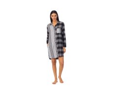Dámská noční košile YI2322669 005 černobílá s potiskem - DKNY
