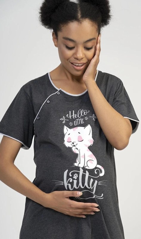 Dámská noční košile mateřská Little cat - Noční prádlo Dámská pyžama noční košile