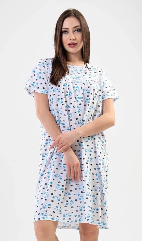 Dámská noční košile s&nbsp;krátkým rukávem Monika - Noční prádlo Dámská pyžama noční košile